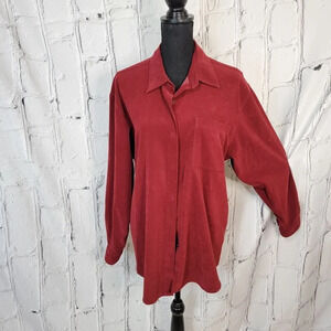 Northwest Outfitters Rust Maroon Soft Oversized Relaxed Lightweight Shacket L